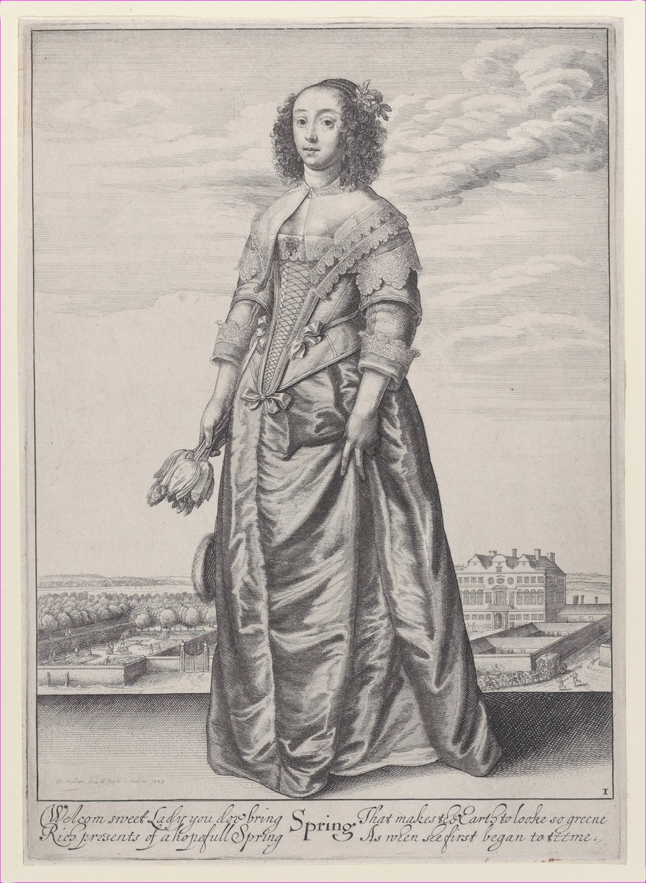 Vår, fra Årstidene, 1643-44., 1643-44. av Wenceslaus Hollar