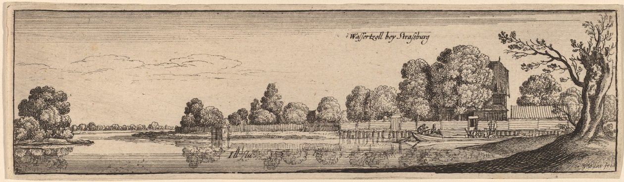 Strasbourg: Et bomstasjon av Wenceslaus Hollar