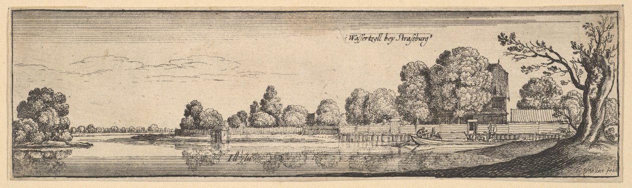 Strasbourg: Tollhuset, 1625-77. av Wenceslaus Hollar