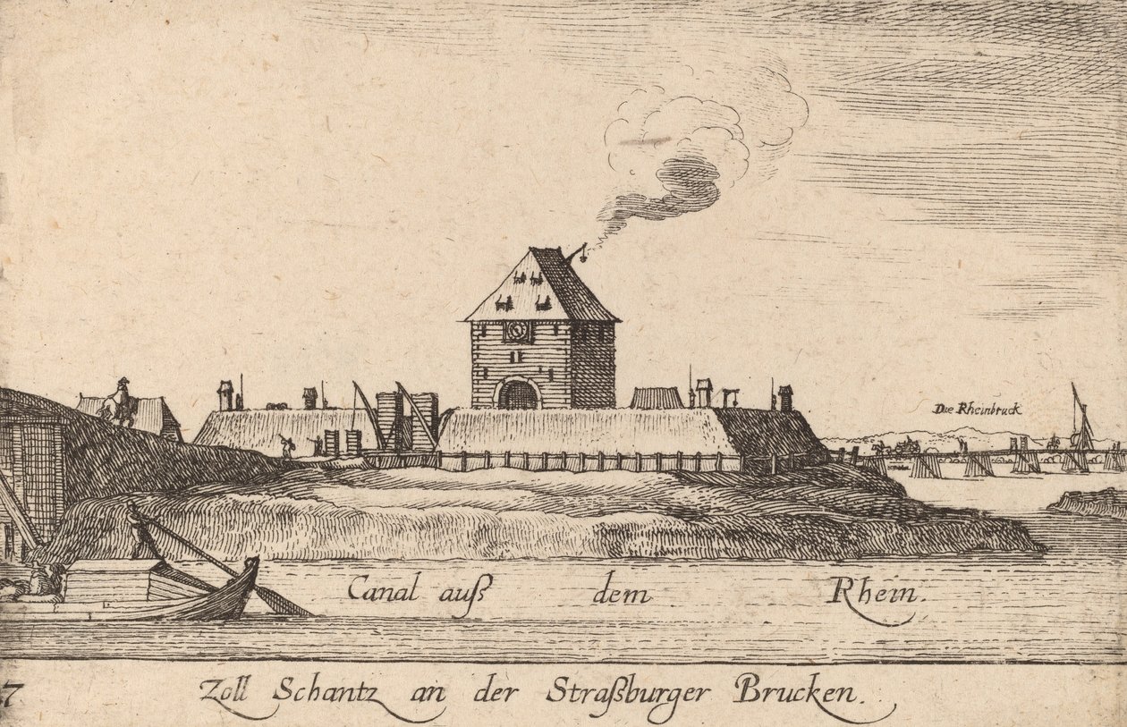 Strasbourg: Tollhuset, 1635. av Wenceslaus Hollar