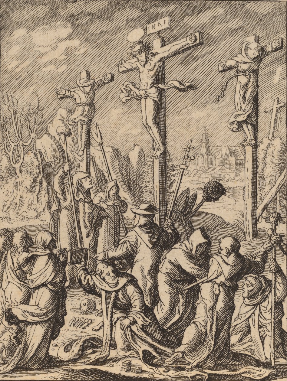 Korsfestelsen. av Wenceslaus Hollar