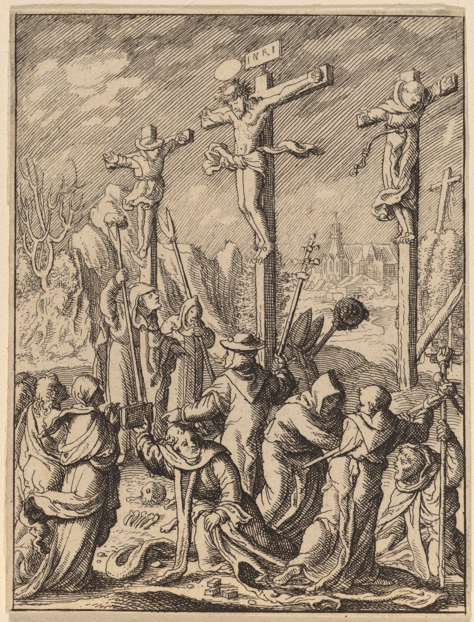 Korsfestelsen av Wenceslaus Hollar