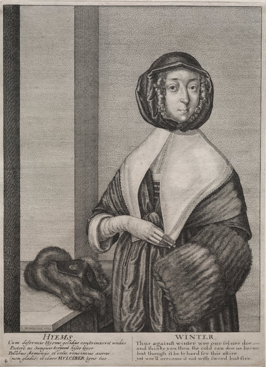 De fire årstidene: Vinter av Wenceslaus Hollar