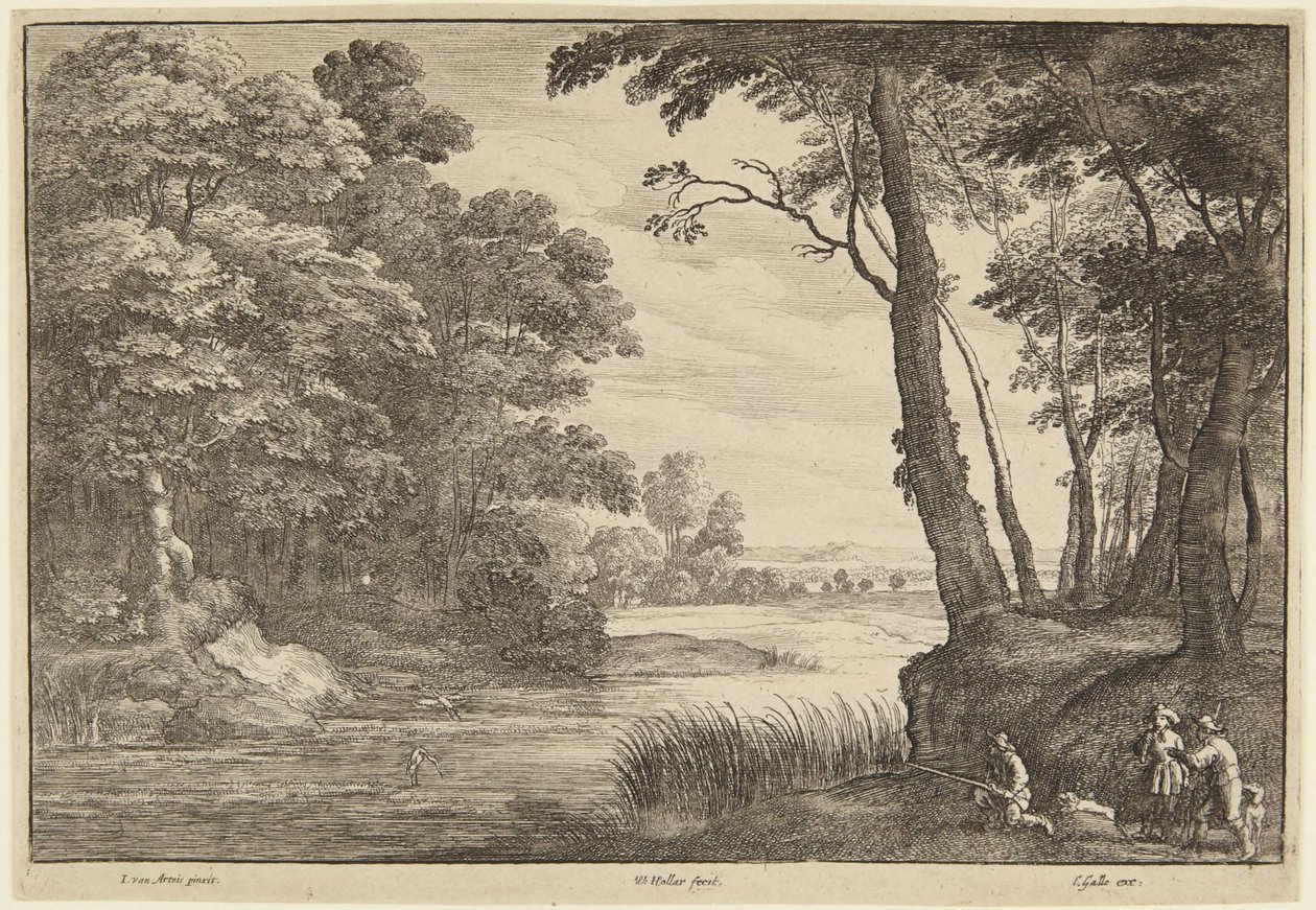 Hegrejakt av Wenceslaus Hollar