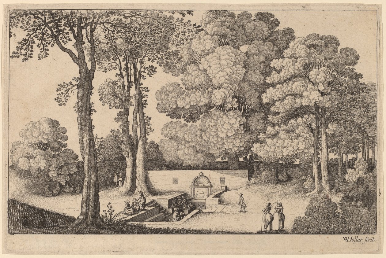 Mineralkilden av Wenceslaus Hollar