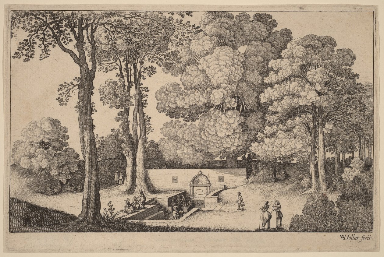 Mineralkilden av Wenceslaus Hollar