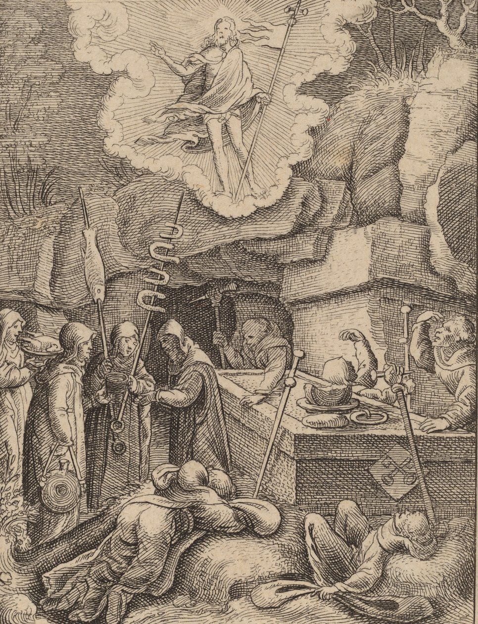 Oppstandelsen. av Wenceslaus Hollar