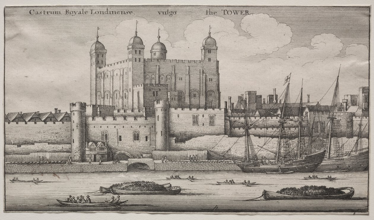 Tower, London av Wenceslaus Hollar