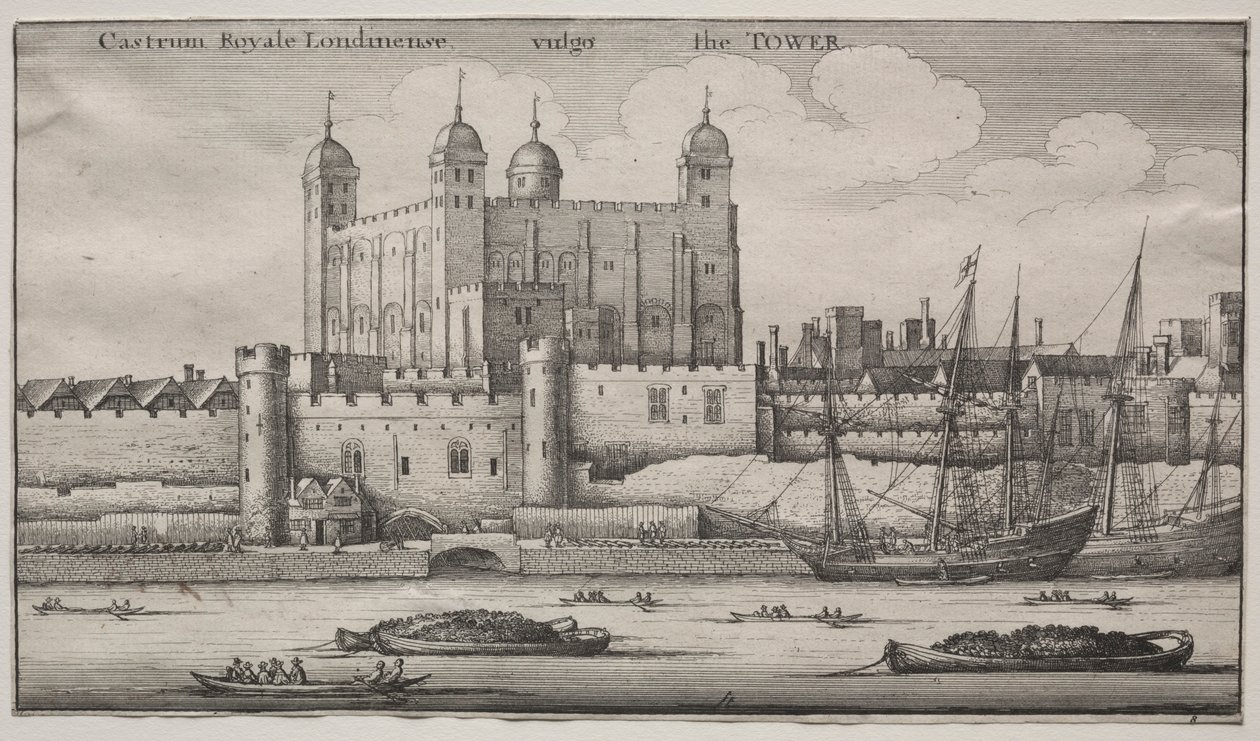 Tower, London. av Wenceslaus Hollar
