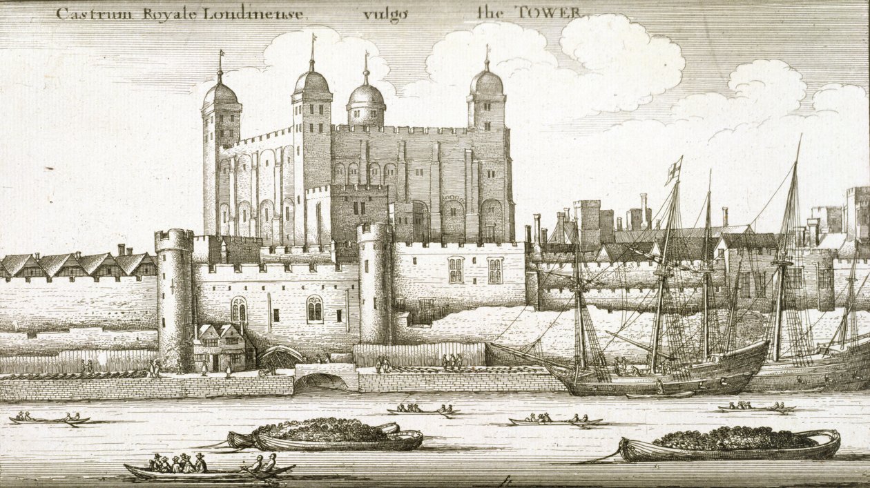 Tower of London, 1647 av Wenceslaus Hollar