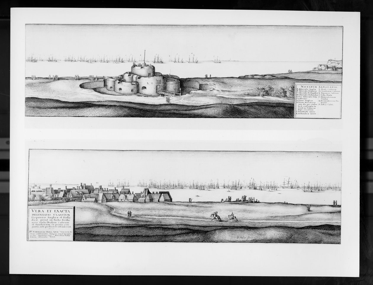 The Town and Castle of Deal, Kent, 1640 av Wenceslaus Hollar