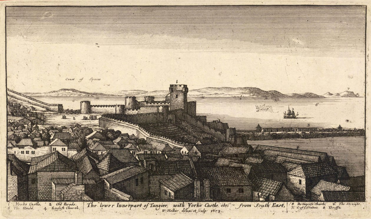 Den nedre indre delen av Tanger av Wenceslaus Hollar