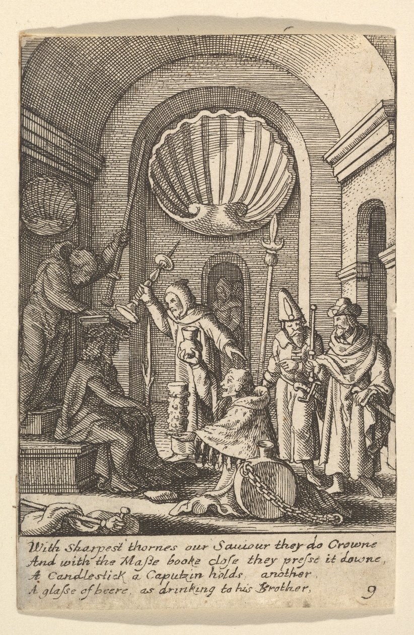 Hån mot Kristus, 1625-77. av Wenceslaus Hollar