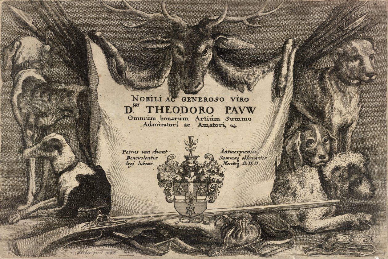 Tittel. Tilstand 3 av Wenceslaus Hollar