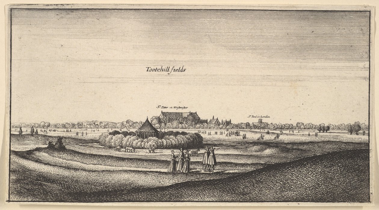 Tootehill fields... Prospekt, 1625-77 av Wenceslaus Hollar
