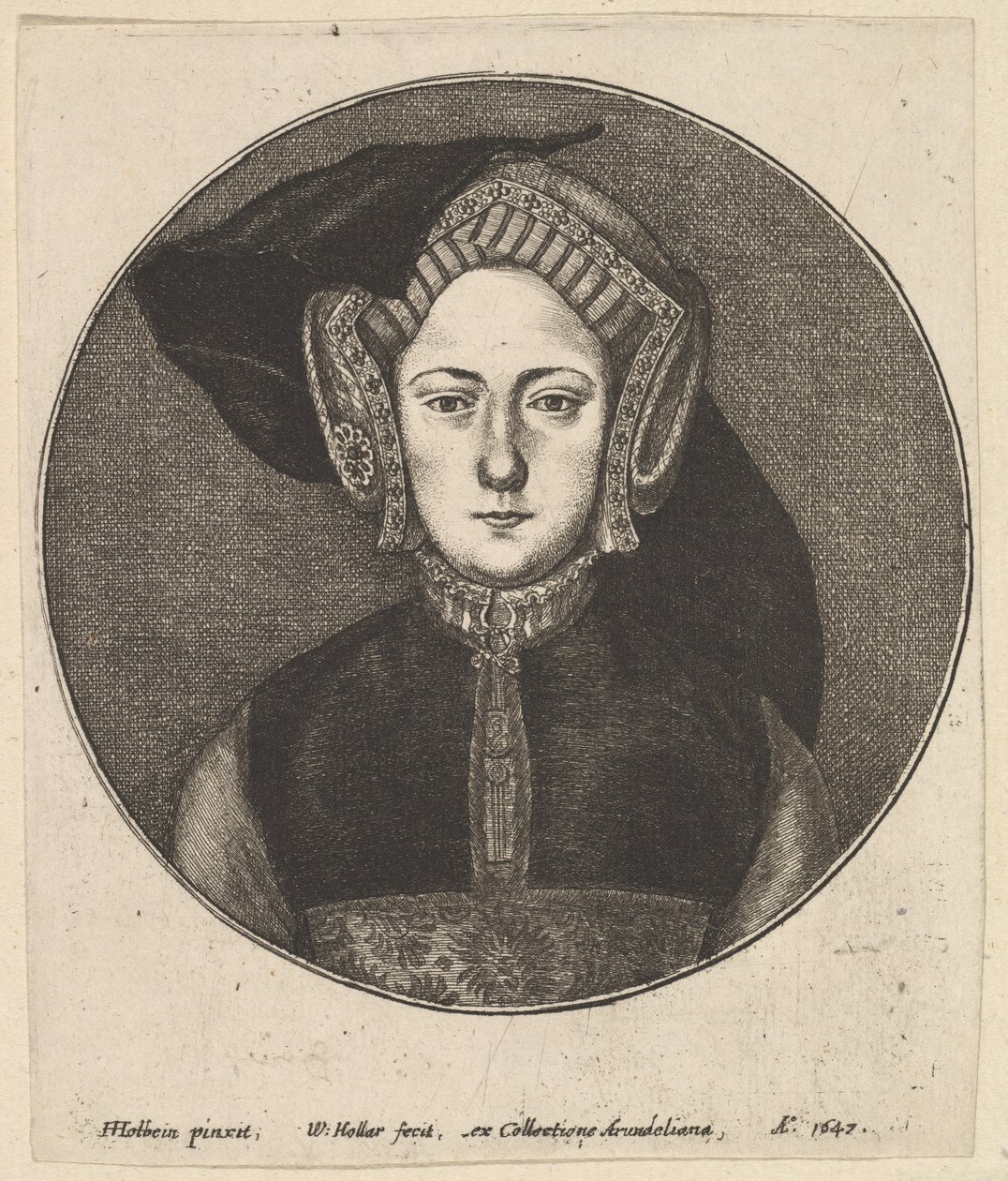 Ukjent kvinne, 1647. av Wenceslaus Hollar