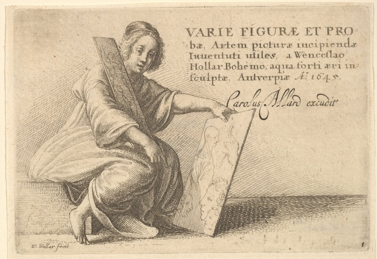Forskjellige figurer og sonder, 1645 av Wenceslaus Hollar