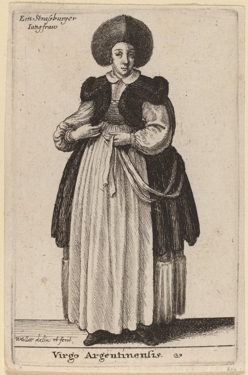 Argentinsk jomfru av Wenceslaus Hollar
