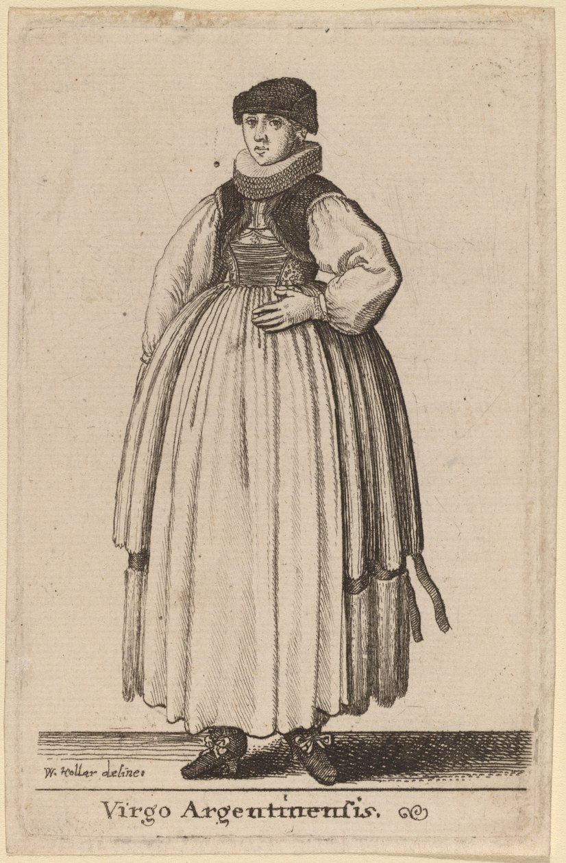 Argentinsk jomfru av Wenceslaus Hollar