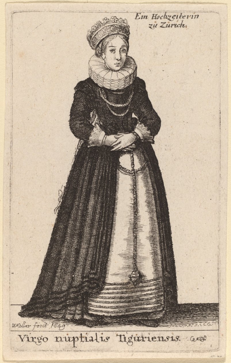 Bryllupsjomfruen fra Tiguri av Wenceslaus Hollar