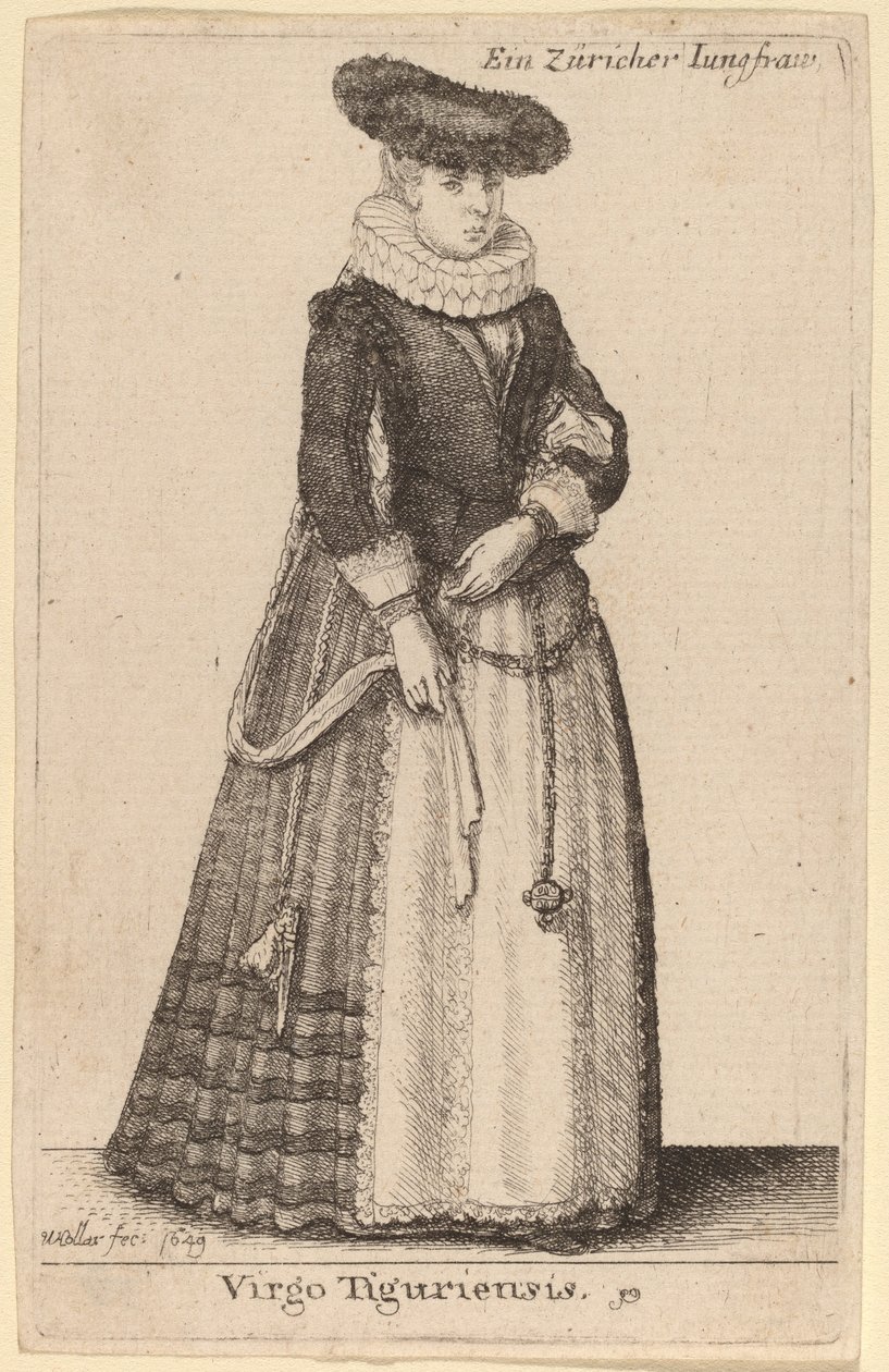 Jomfru av Tiguriensis av Wenceslaus Hollar