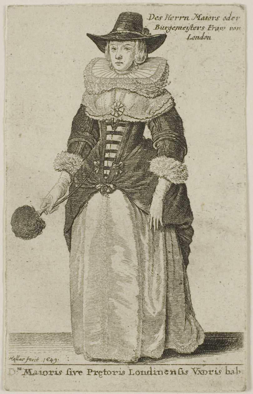 Kona til borgmesteren i London av Wenceslaus Hollar