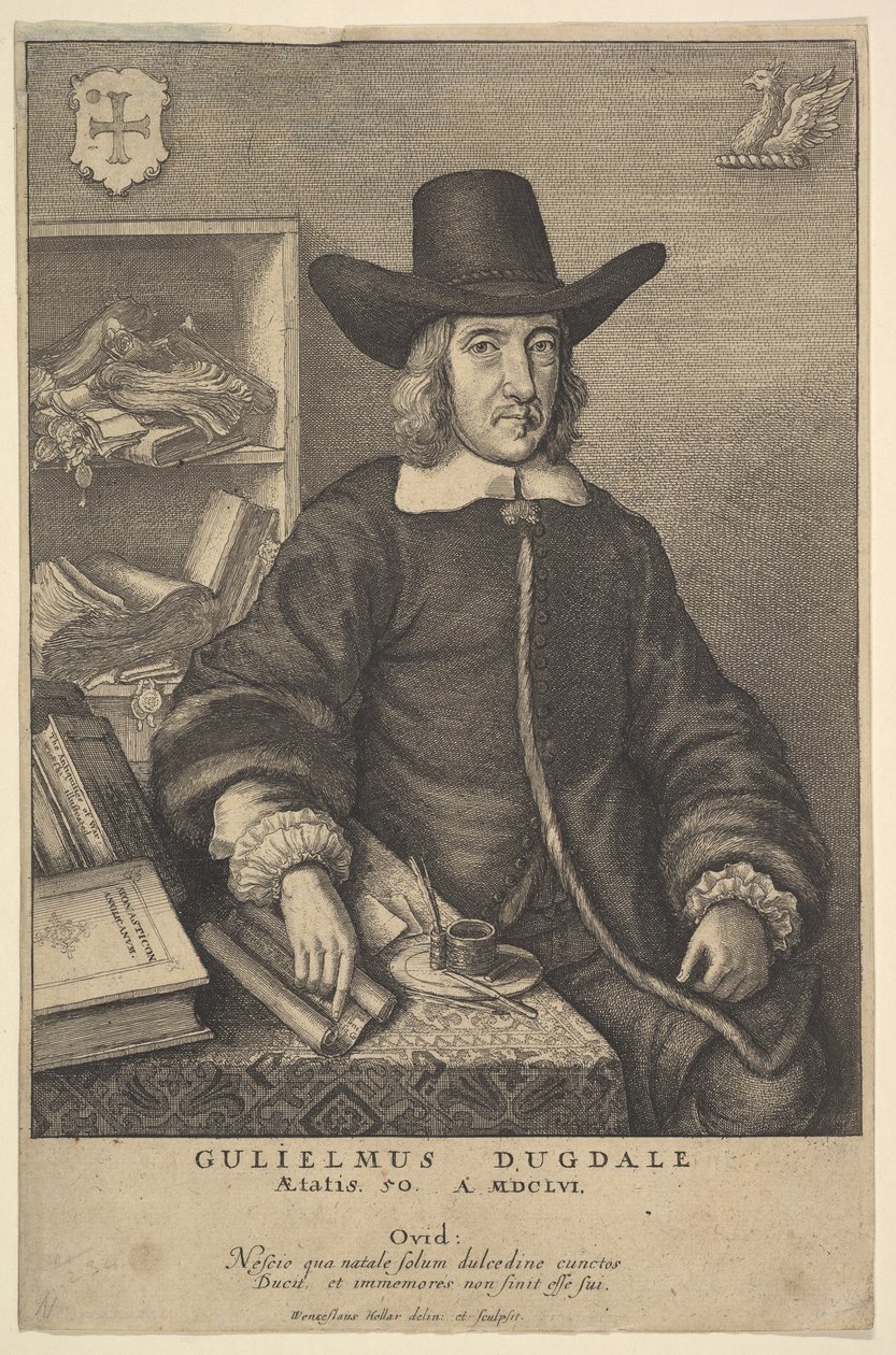 William Dugdale, 1625-77. av Wenceslaus Hollar