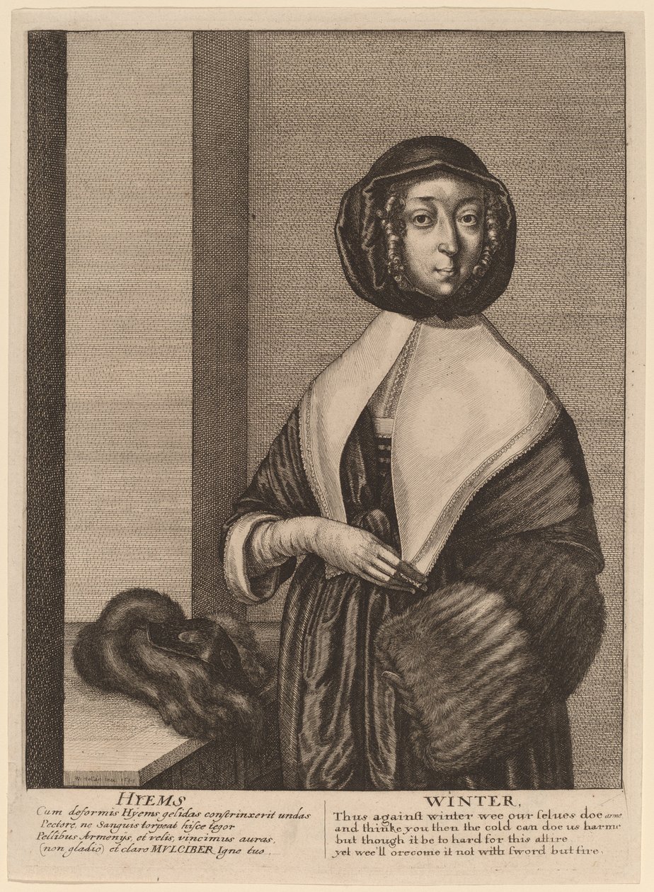 Vinter av Wenceslaus Hollar