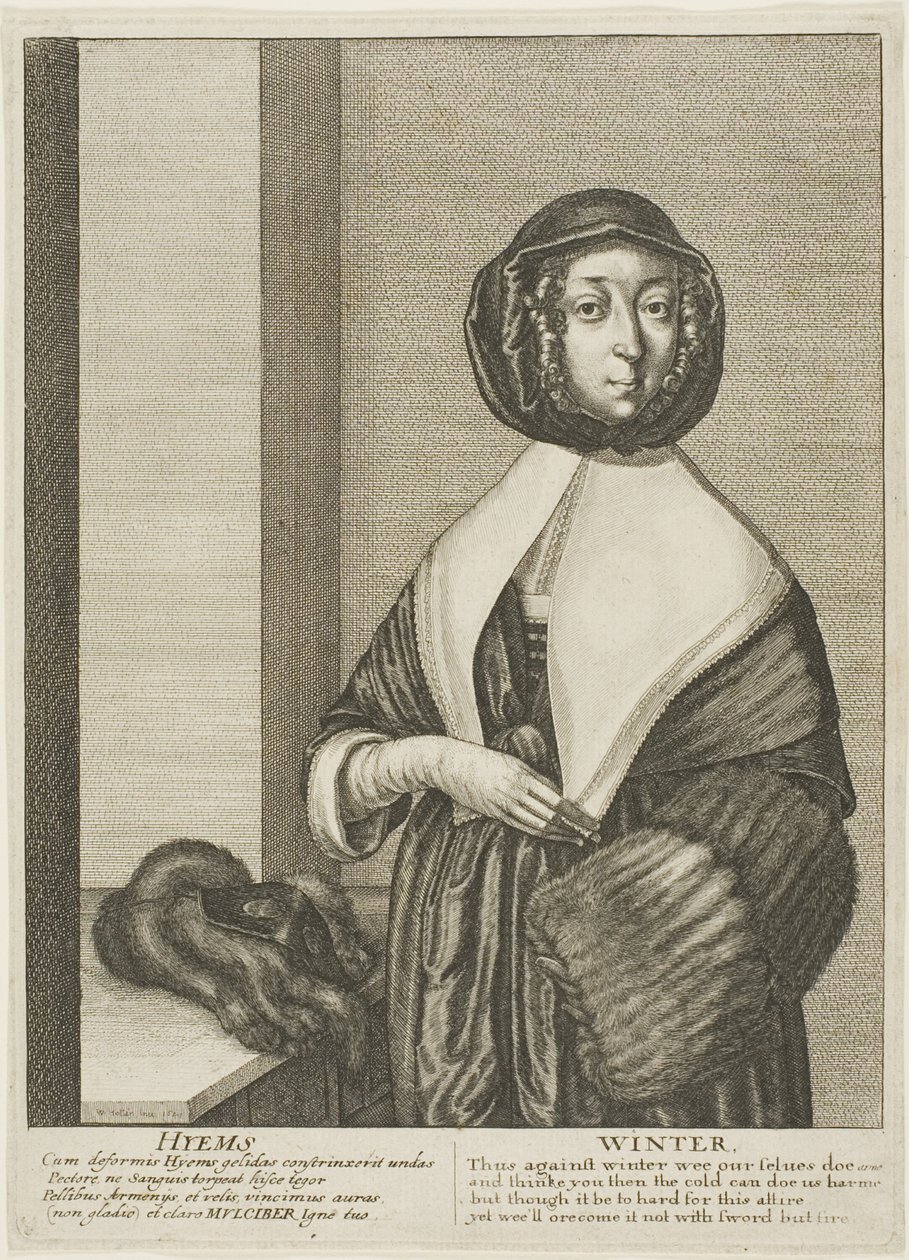 Vinter av Wenceslaus Hollar