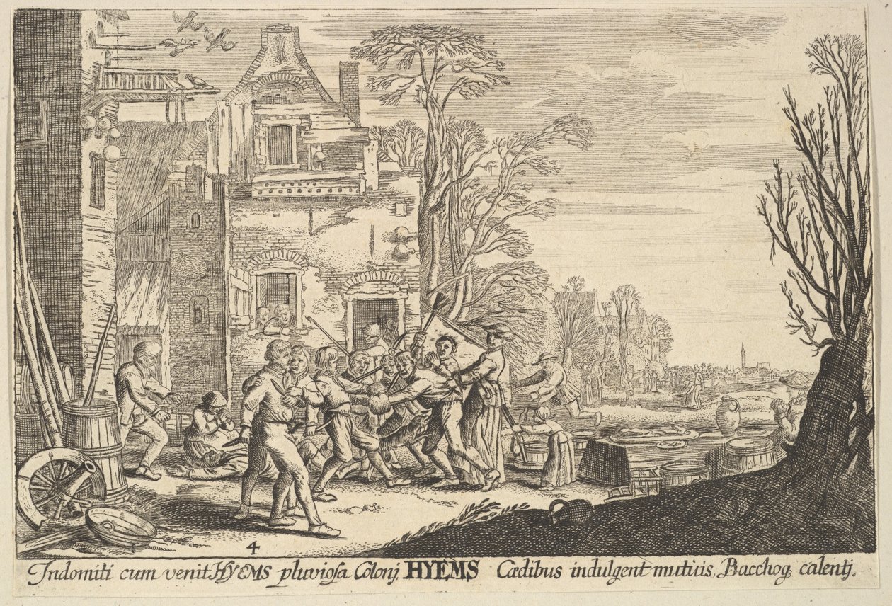 Vinter, 1629. av Wenceslaus Hollar