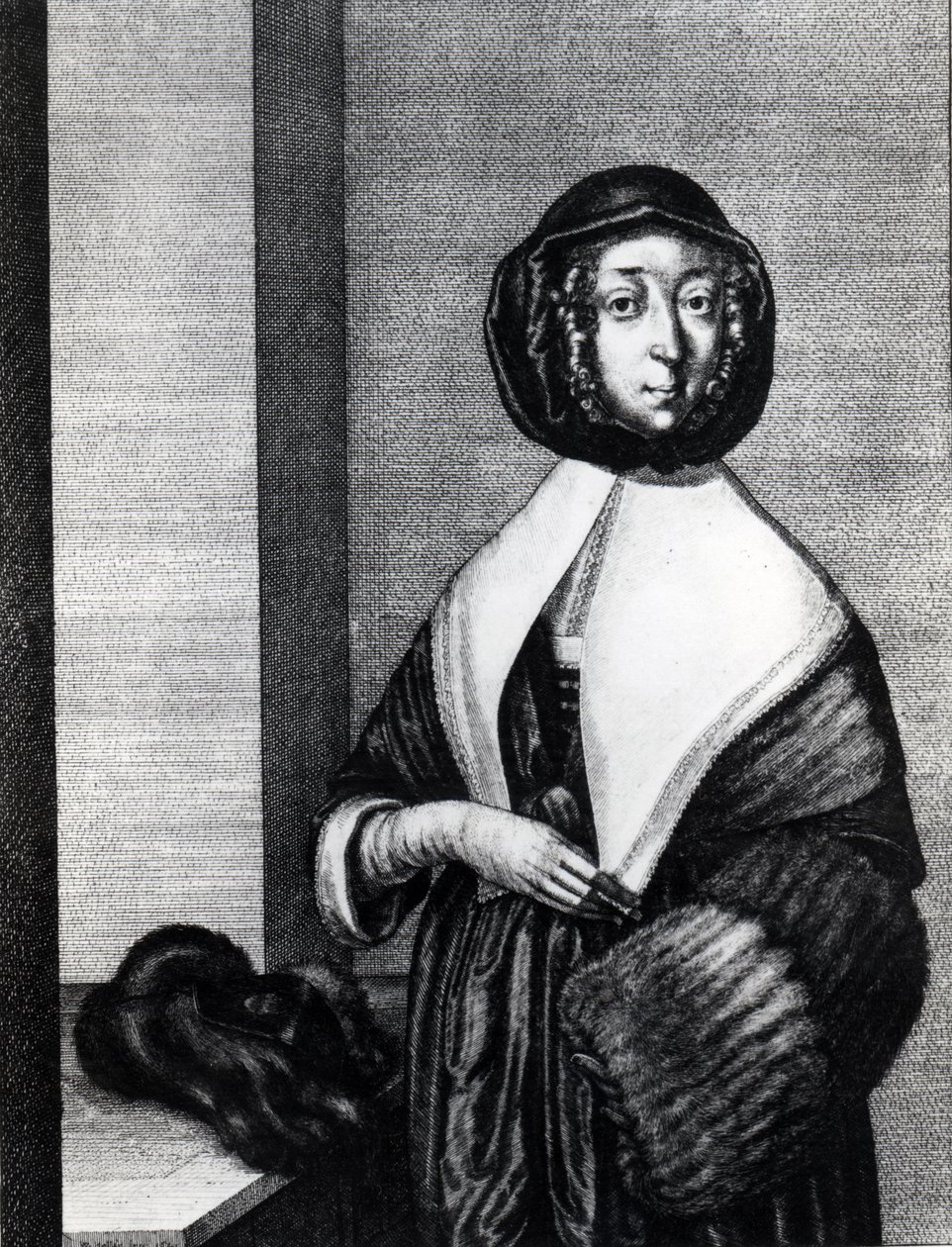 Vinter, 1641 av Wenceslaus Hollar
