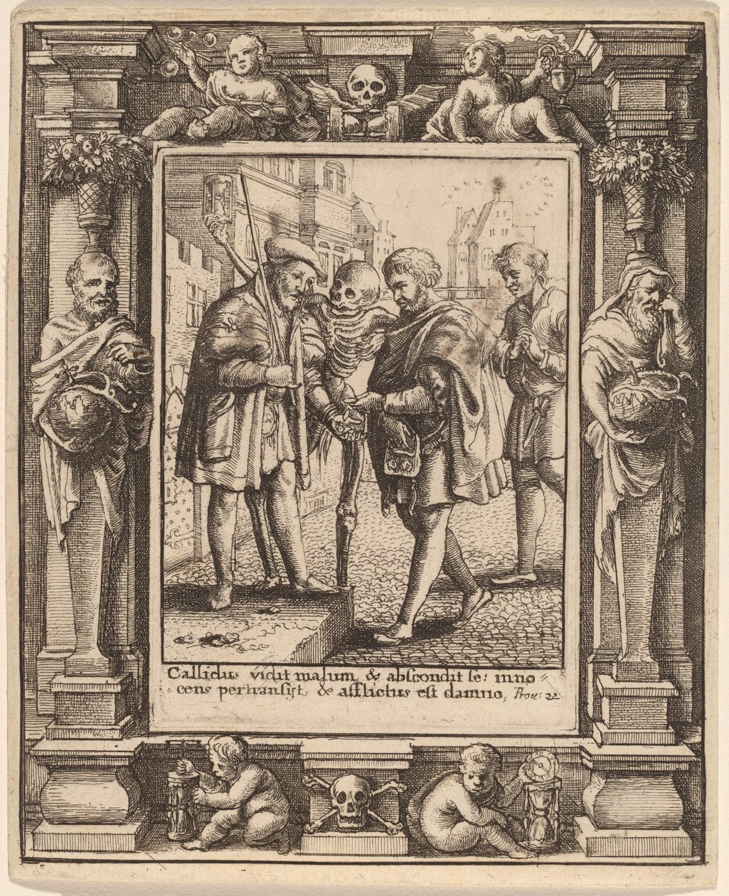 Advokat av Wenceslaus Hollar after Hans Holbein the Younger after Abraham van Diepenbeeck