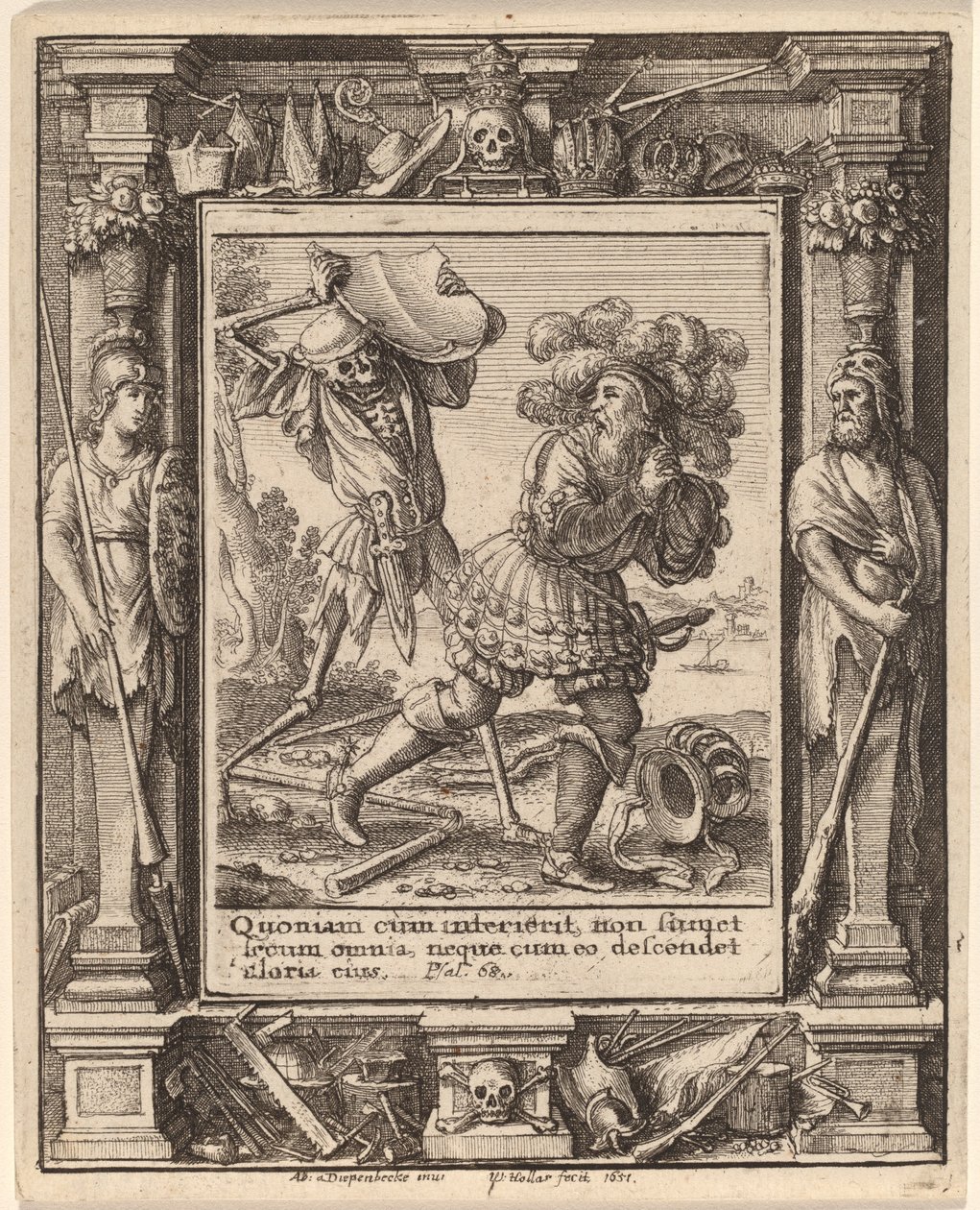 Telle av Wenceslaus Hollar after Hans Holbein the Younger after Abraham van Diepenbeeck