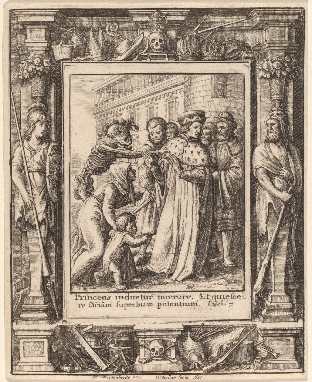 hertug av Wenceslaus Hollar after Hans Holbein the Younger after Abraham van Diepenbeeck