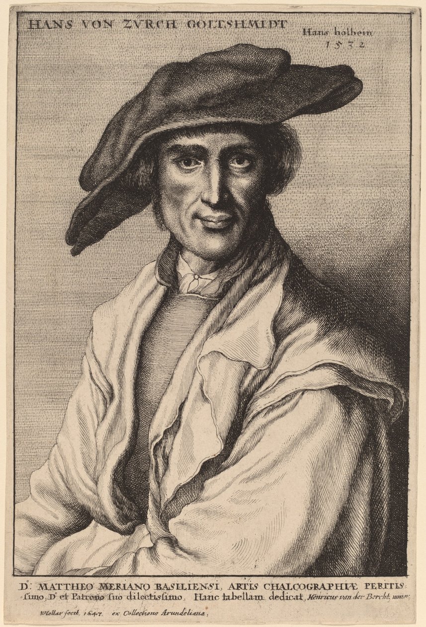 Hans von Zurch, gullsmed av Wenceslaus Hollar after Hans Holbein the Younger
