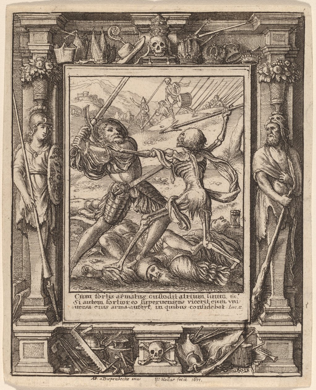 Ridder av Wenceslaus Hollar after Hans Holbein the Younger after Abraham van Diepenbeeck