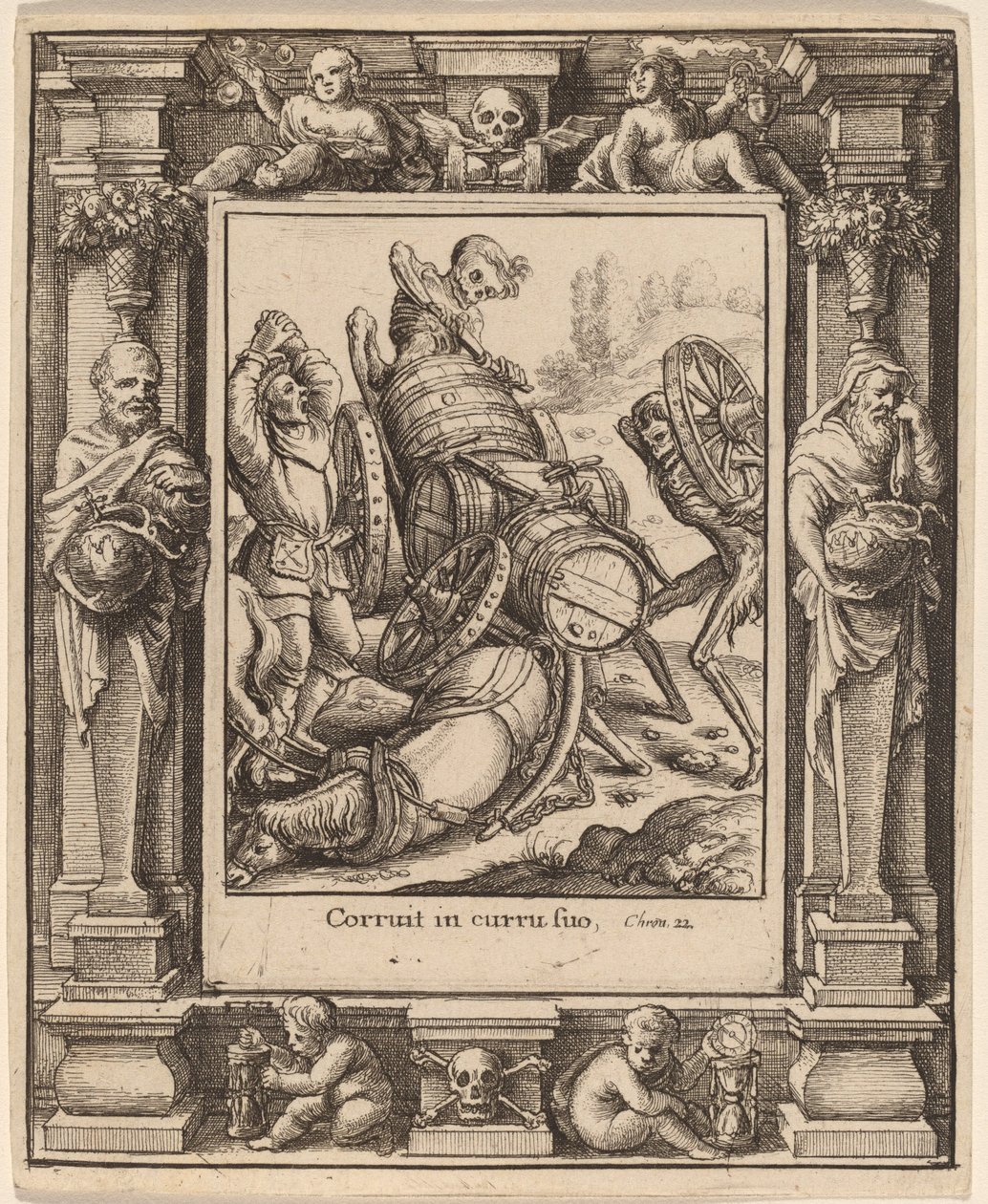Vognmann av Wenceslaus Hollar after Hans Holbein the Younger after Abraham van Diepenbeeck