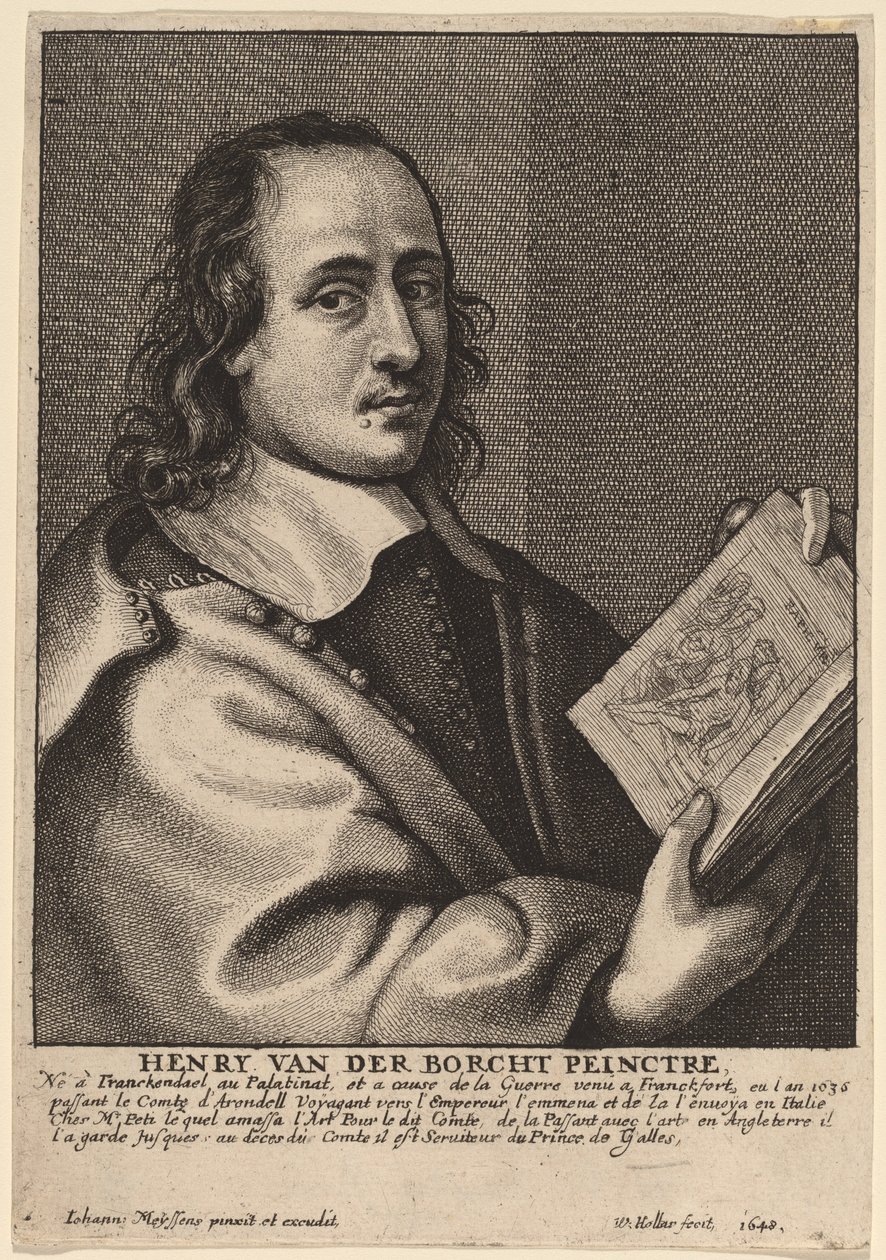 Henry van der Borcht, maler av Wenceslaus Hollar after Joannes Meyssens