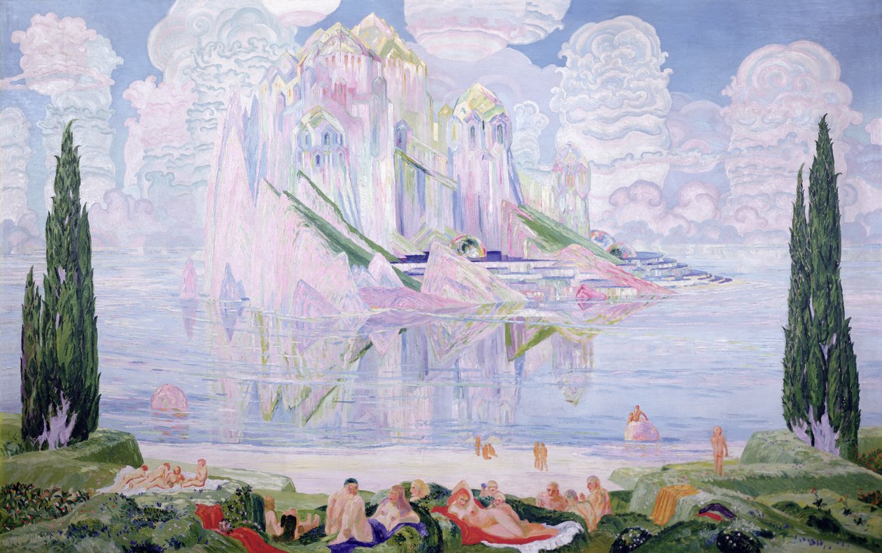 Havets under, 1917 av Wenzel Hablik