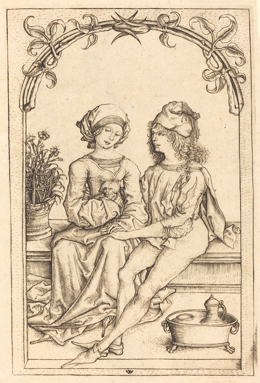 Elskerene av Wenzel von Olmutz after Master of the Housebook