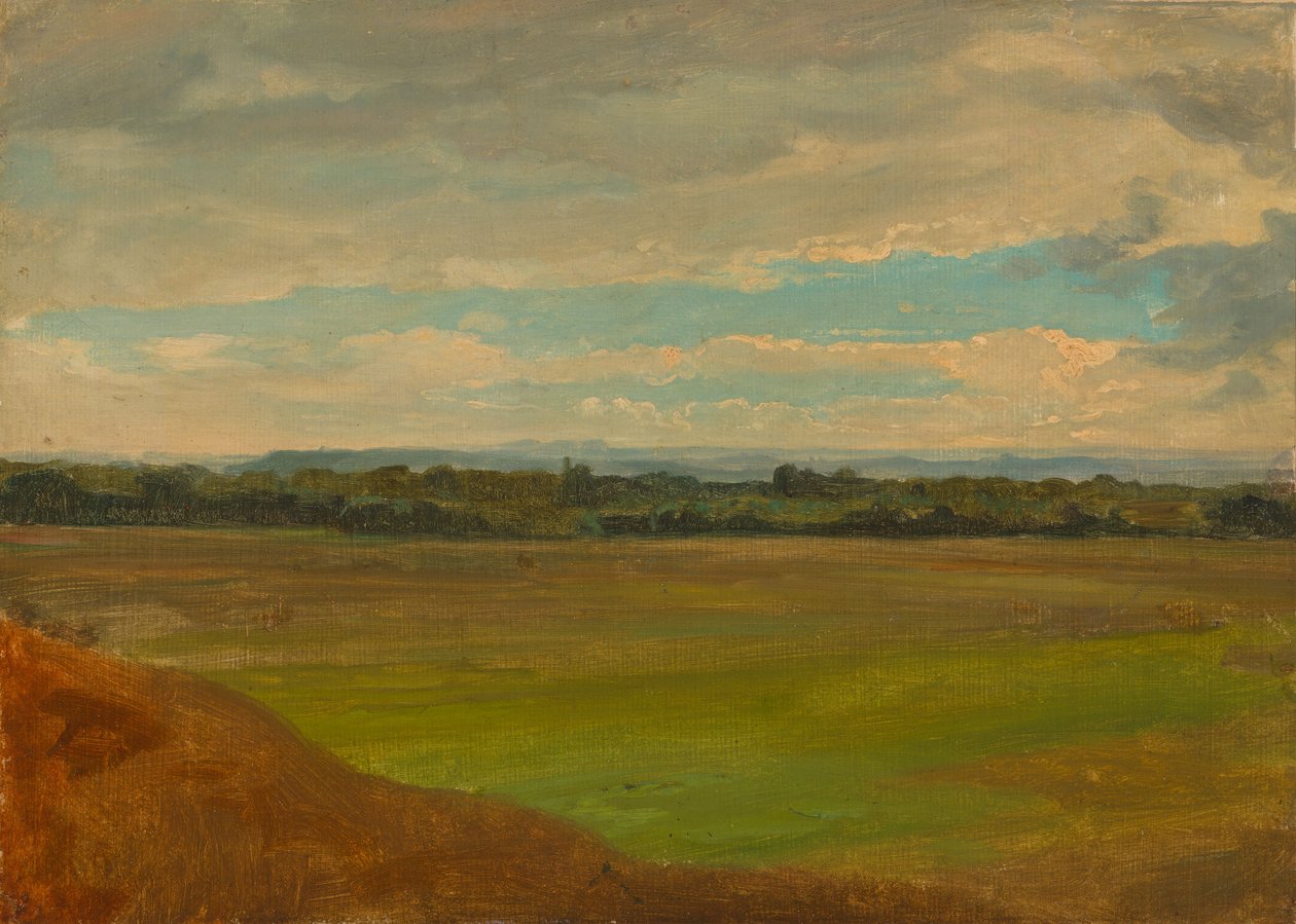 Bredt landskap, studie av Werner Holmberg