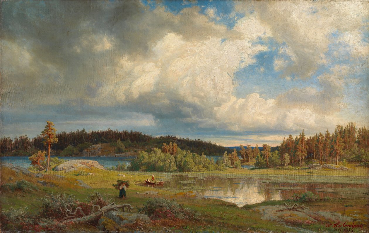 Landskap fra Kuru i morgenlys av Werner Holmberg