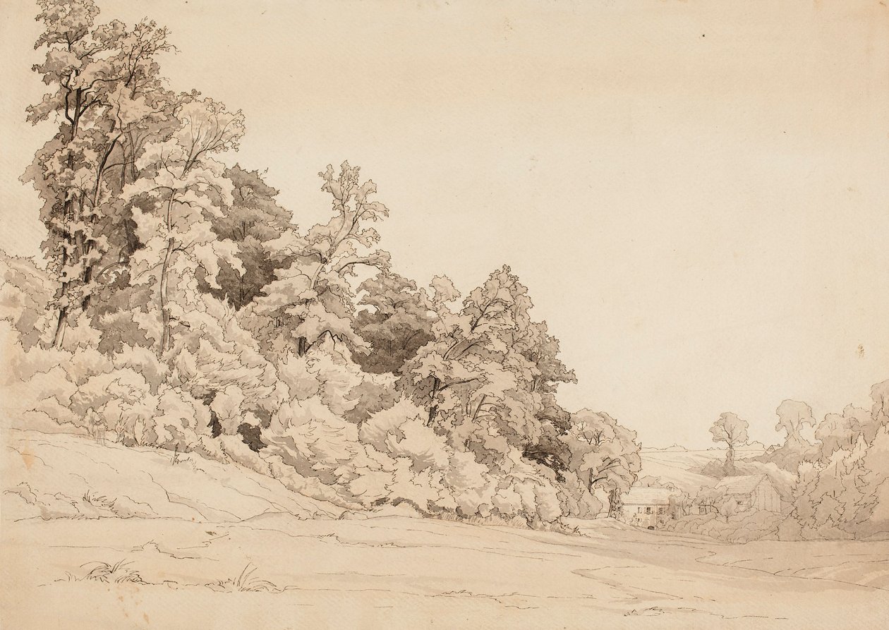 Landskap, åsside av Werner Holmberg