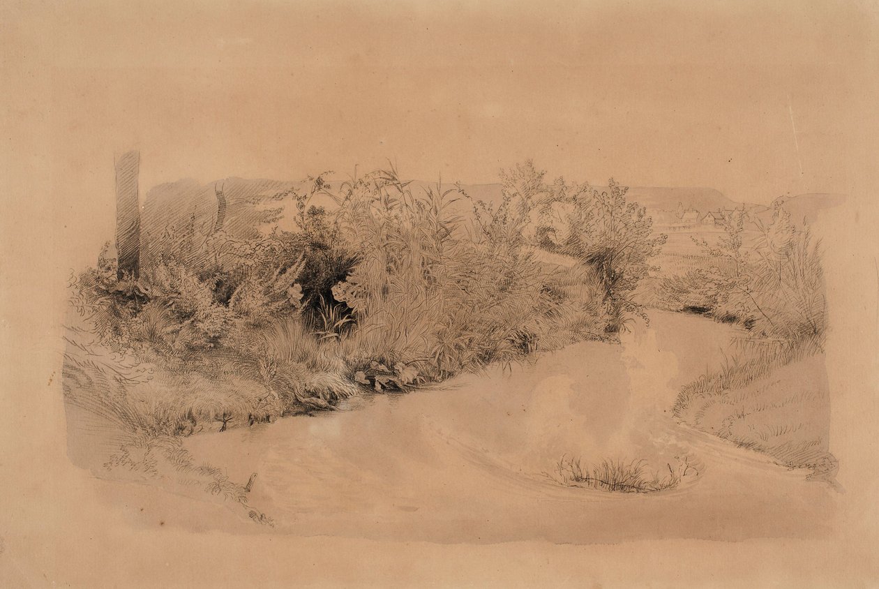 Elvelandskap av Werner Holmberg