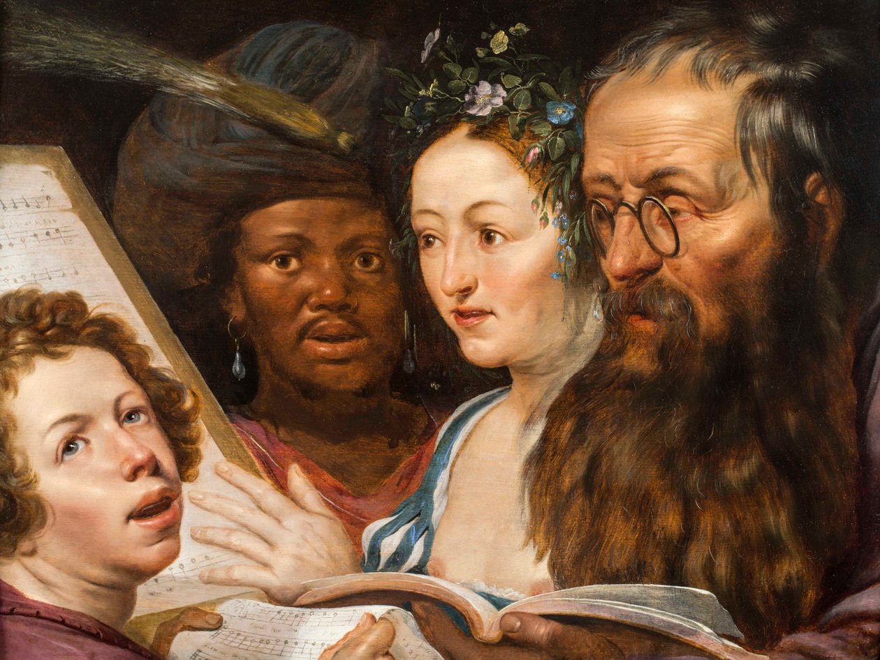 En allegori av musikk, 1625 av Werner Jacobsz van den Valckert