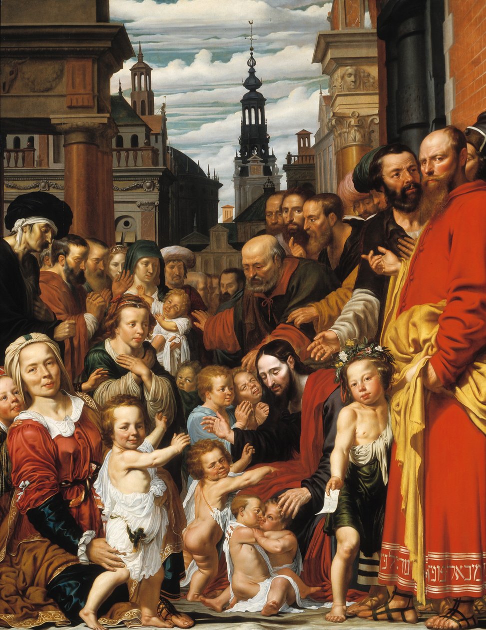 La de små barna komme til meg av Werner Jacobsz. van den Valckert