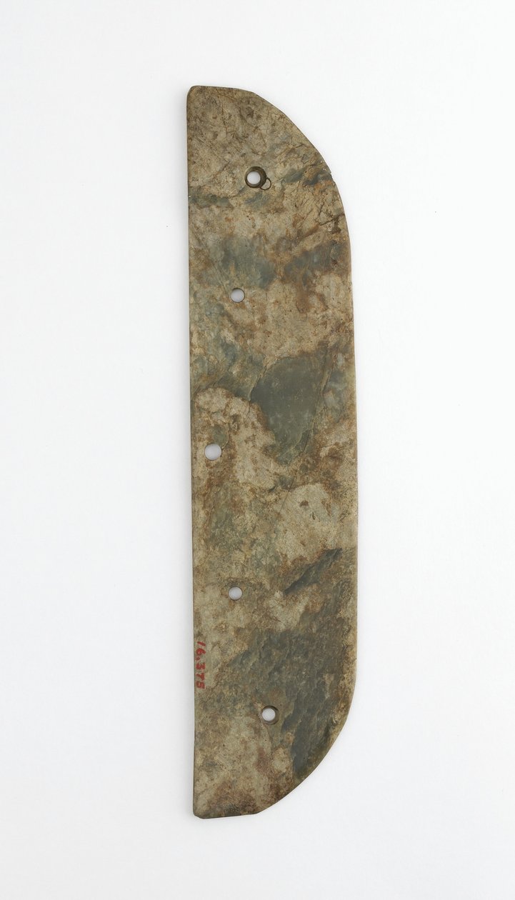 Seremonielt redskap (jade) av Western Zhou Dynasty Chinese School