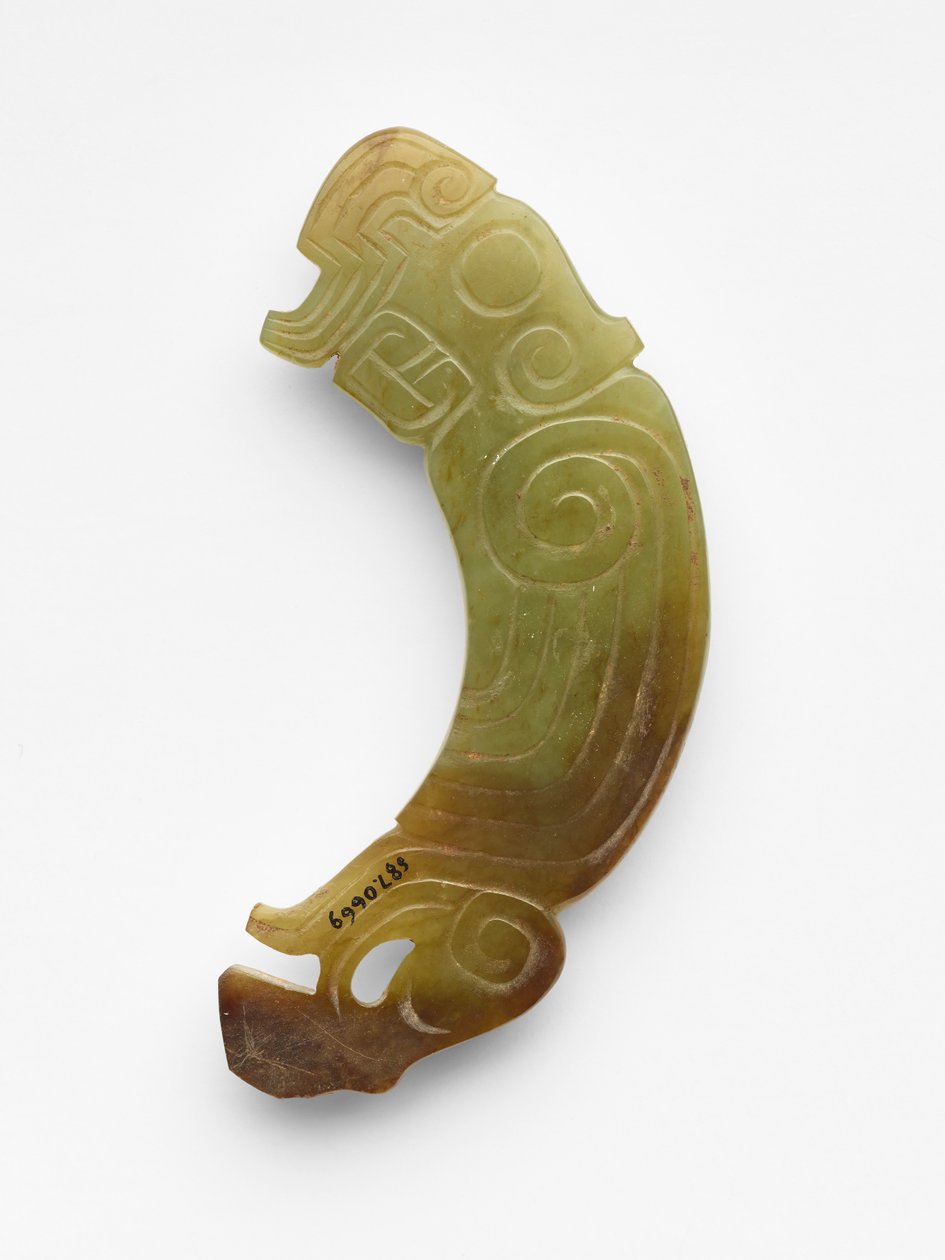 Anheng (pei) i form av en fugl, ca. 1000-900 f.Kr. (jade, nefritt) av Western Zhou Dynasty Chinese School