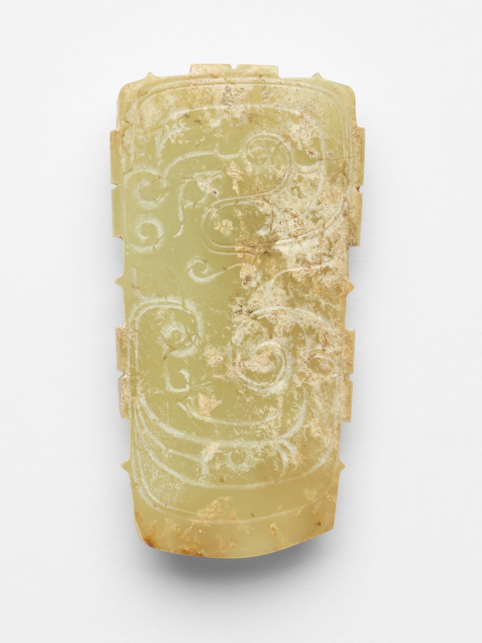 Anheng (pei) i form av en drage av Western Zhou Dynasty Chinese School