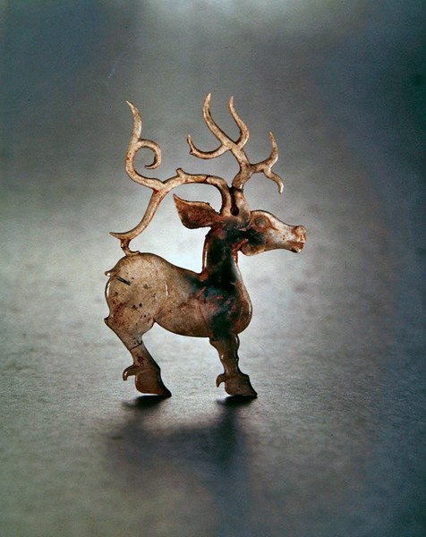 Stag av Western Zhou Dynasty Chinese School